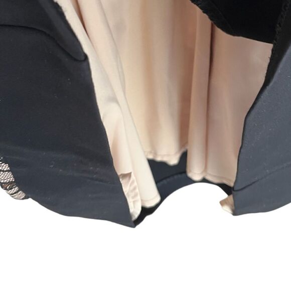 EVA FRANCO | Black/Tan Lace Cutout Cocktail Dress (2) - Picture 4 of 7